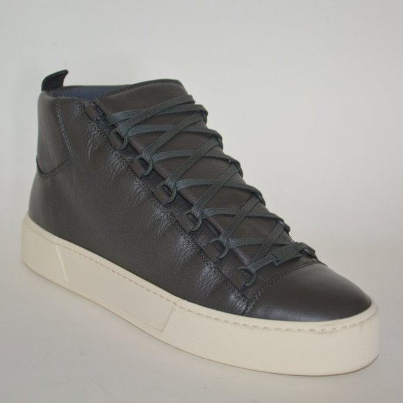 NWT BALENCIAGA MENS ARENA HITOP LEATHER SNEAKERS US 8 EU 41 - Picture 6 of 9